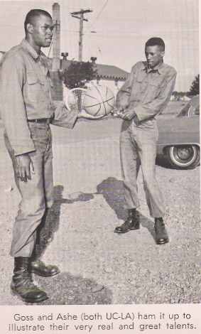 Arthur Ash and Freddie Goss at summercamp